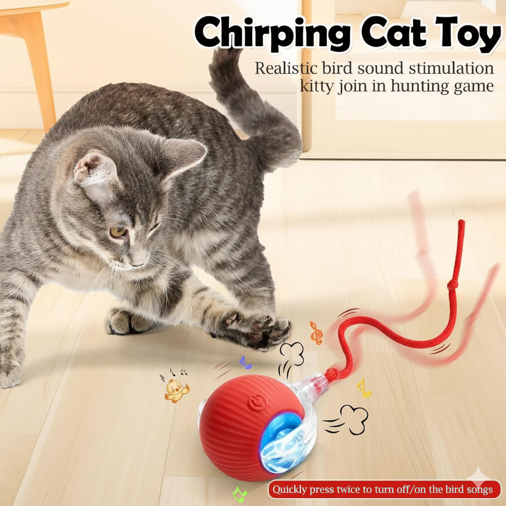 Smart Interactive Cat Toy Ball for Endless Play Exercise and Fun