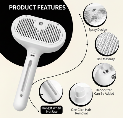 Pet Spray Grooming Brush for Cats and Dog