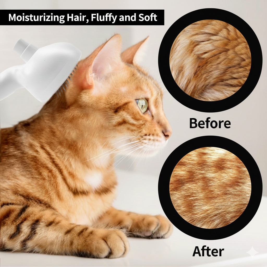 Pet Spray Grooming Brush for Cats and Dog