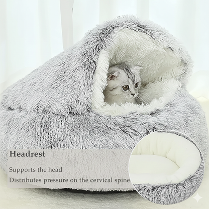 Semi Closed Cozy Cat Bed Nest for Warm Safe and Peaceful Sleep